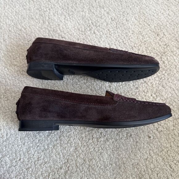 Tod's Suede Gommino Loafer Brown Italy | Women's EU 35/US 5.0 - Picture 5 of 12